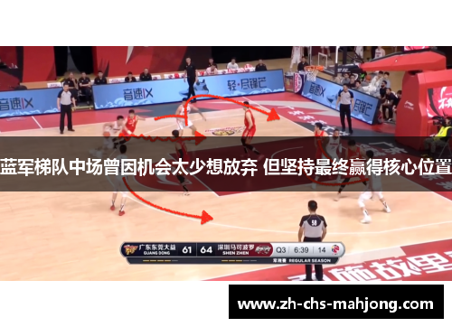 蓝军梯队中场曾因机会太少想放弃 但坚持最终赢得核心位置